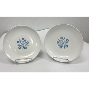 Set of 5 Centura by Corning Corelle Blue Floral BreadDessert Plates 6.5" Vintage